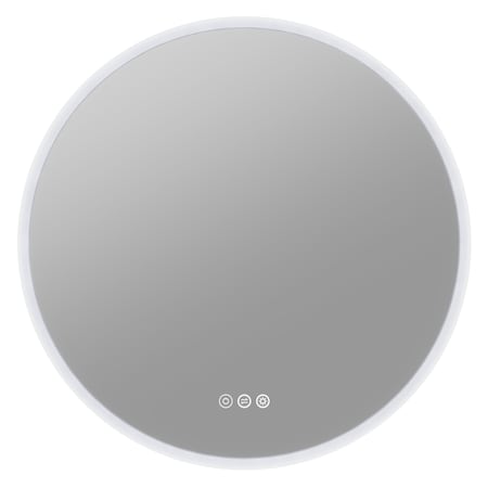 Anzzi 24in Dia. LED Front/Back Lighting Bathroom Mirror With Defogger BA-LMDFX018AL